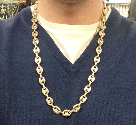 gucci link chain 14k|gucci chain price.